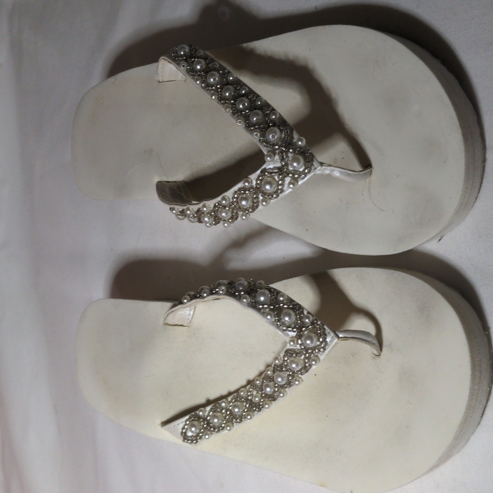 Wedding White Thongs / Flip Flops